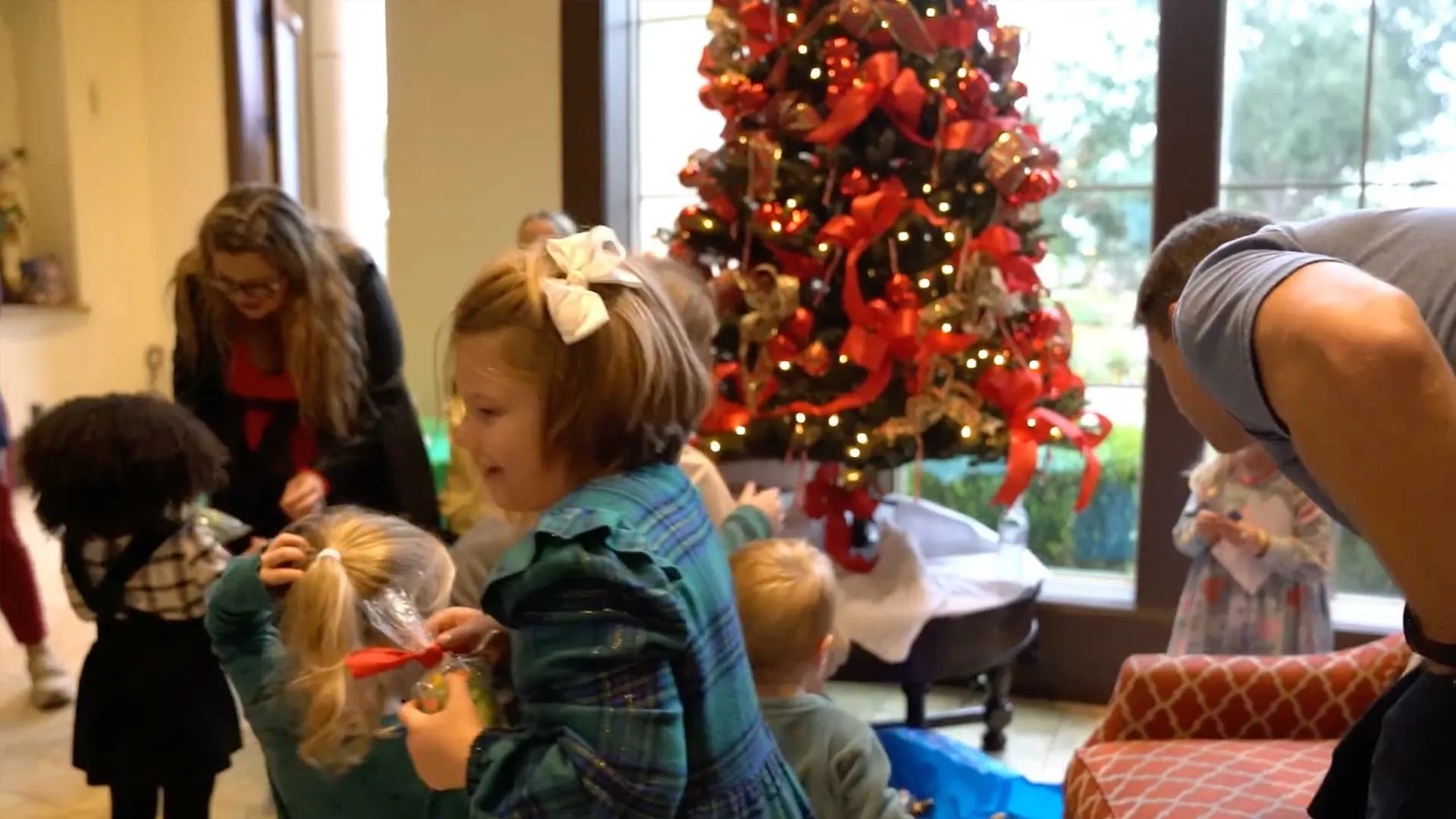 Children at a holiday event at the Lakes on Eldridge clubhouse